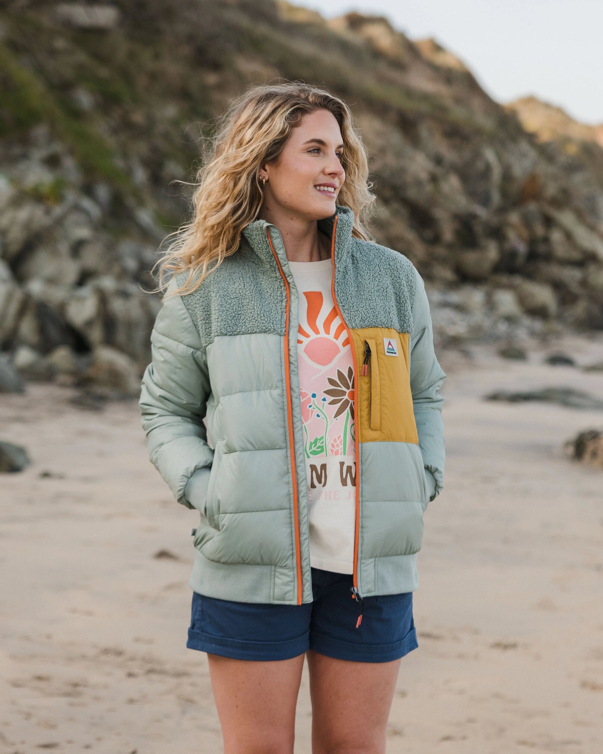 Inspire Recycled Insulated Jacket - Pistachio