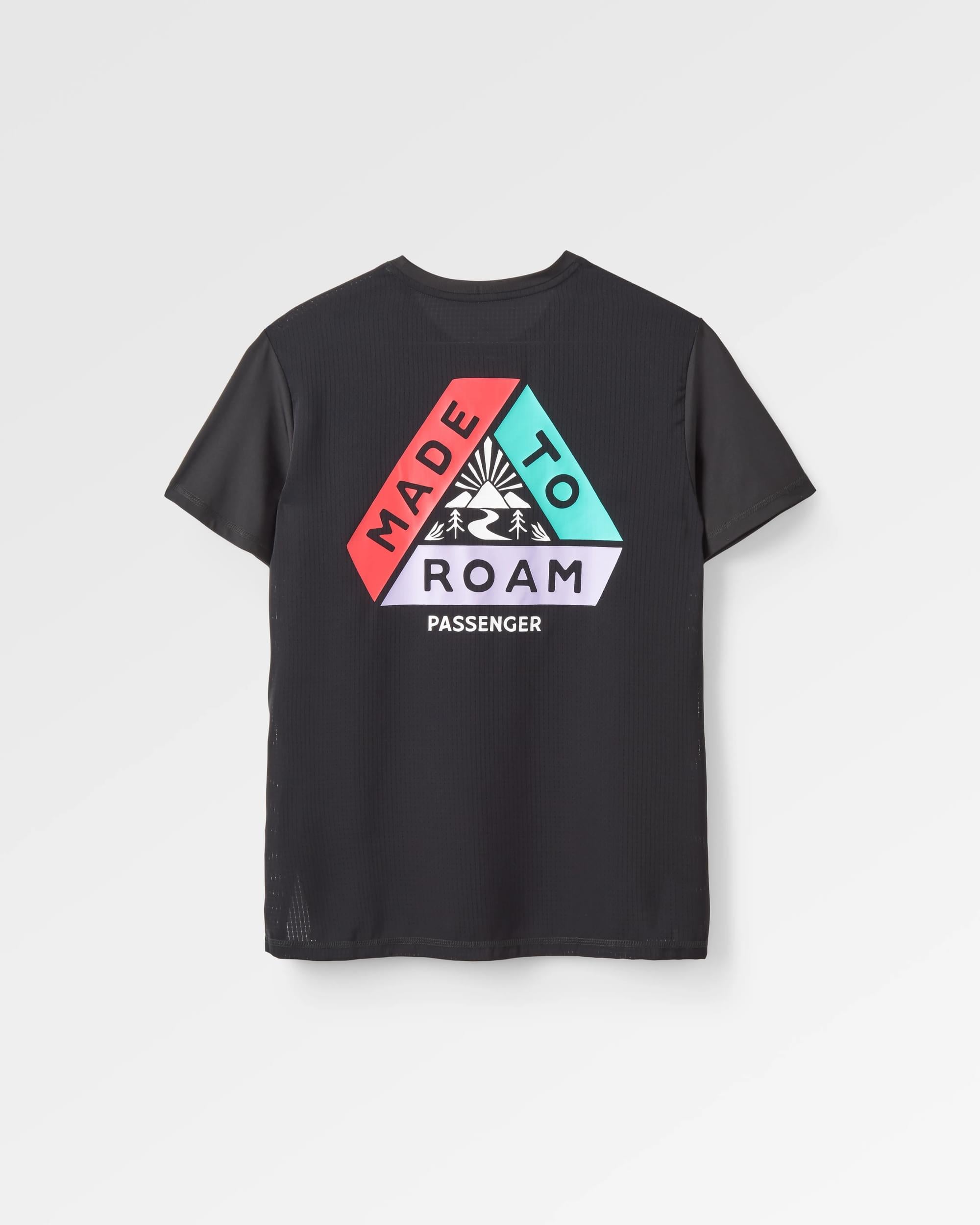 Aurora Active T-Shirt - Black - Flatlay