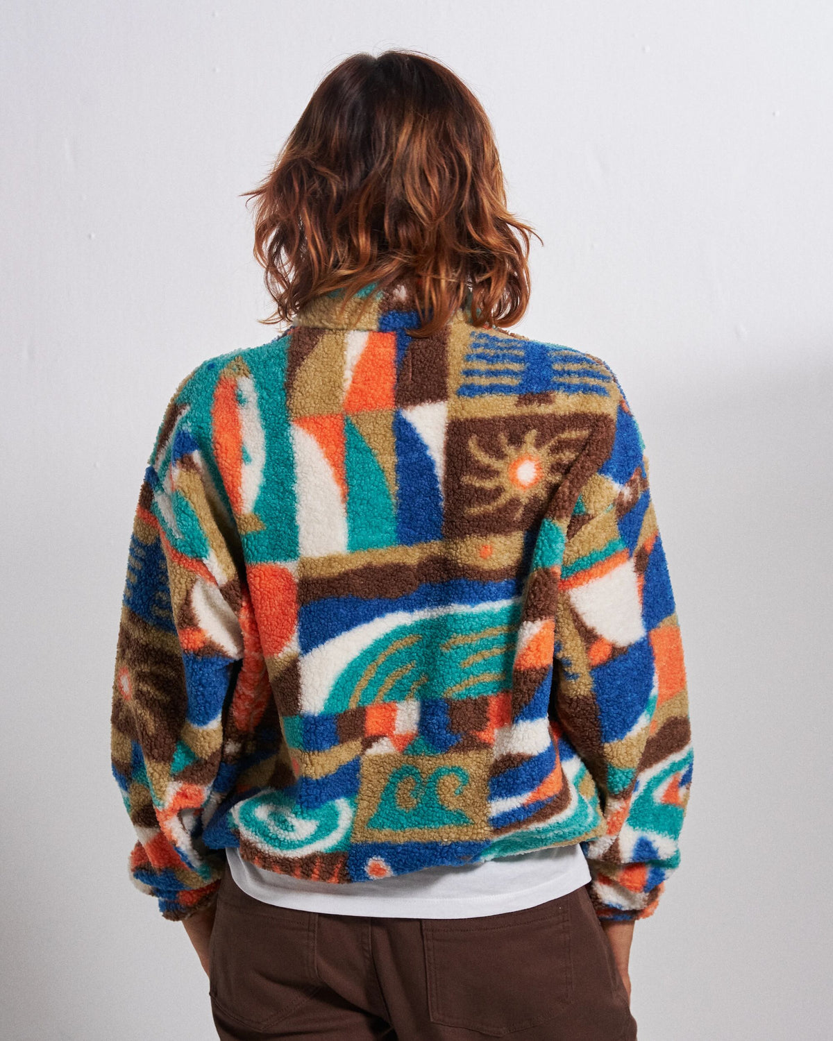 Ravi Sherpa Fleece - Lost On Purpose Pacific Green - Studio Model