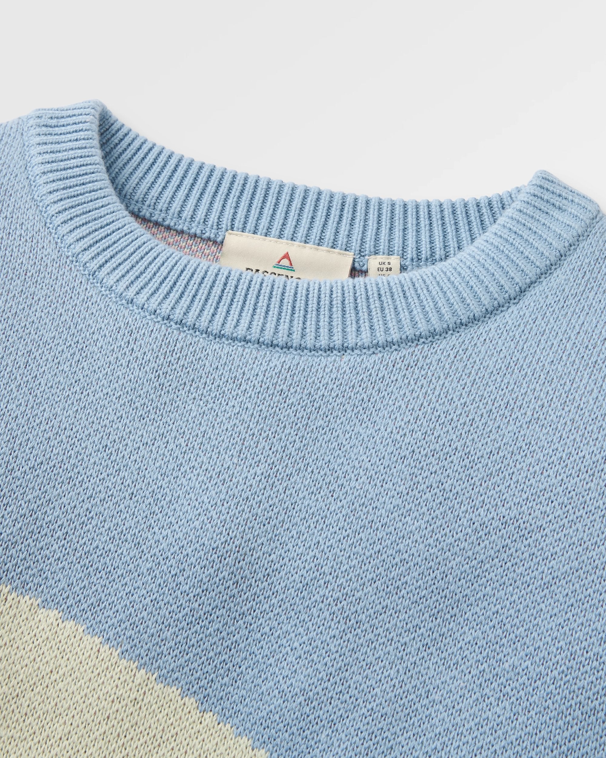 Scenic Knitted Jumper - Scenic Stormy Blue - Flatlay