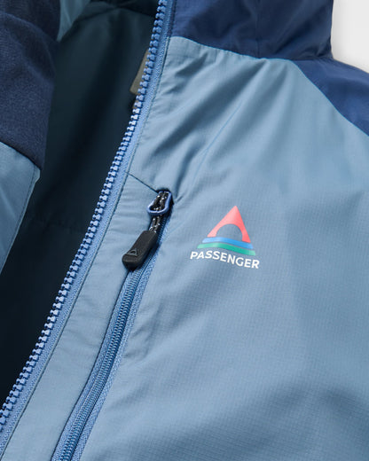 Daybreak Lightweight Recycled Thermore® Hoodless Jacket - Rich Navy/Storm Grey/Dark Denim - Flatlay