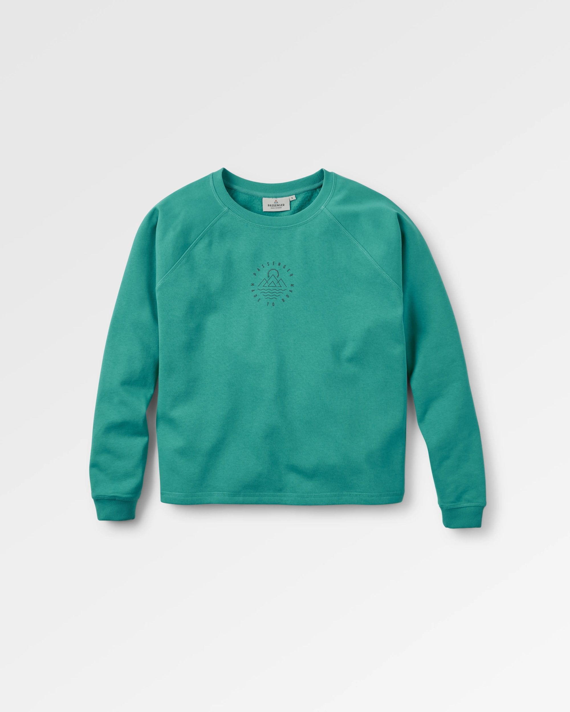 Remote Recycled Cotton Sweatshirt - Greenlake - Flatlay