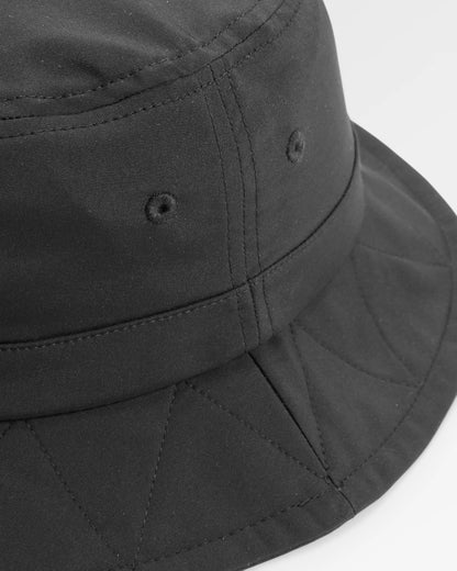 Shaded Organic Bucket Hat 2.0 - Black - Flatlay