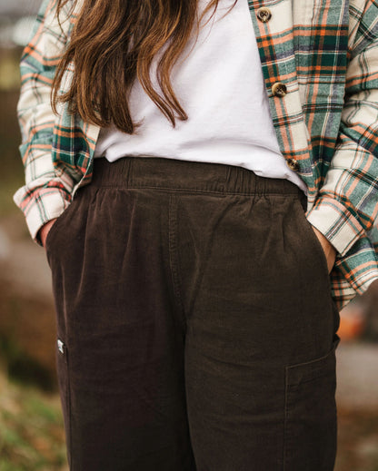 Someday Organic Cotton Corduroy Trouser - Coffee