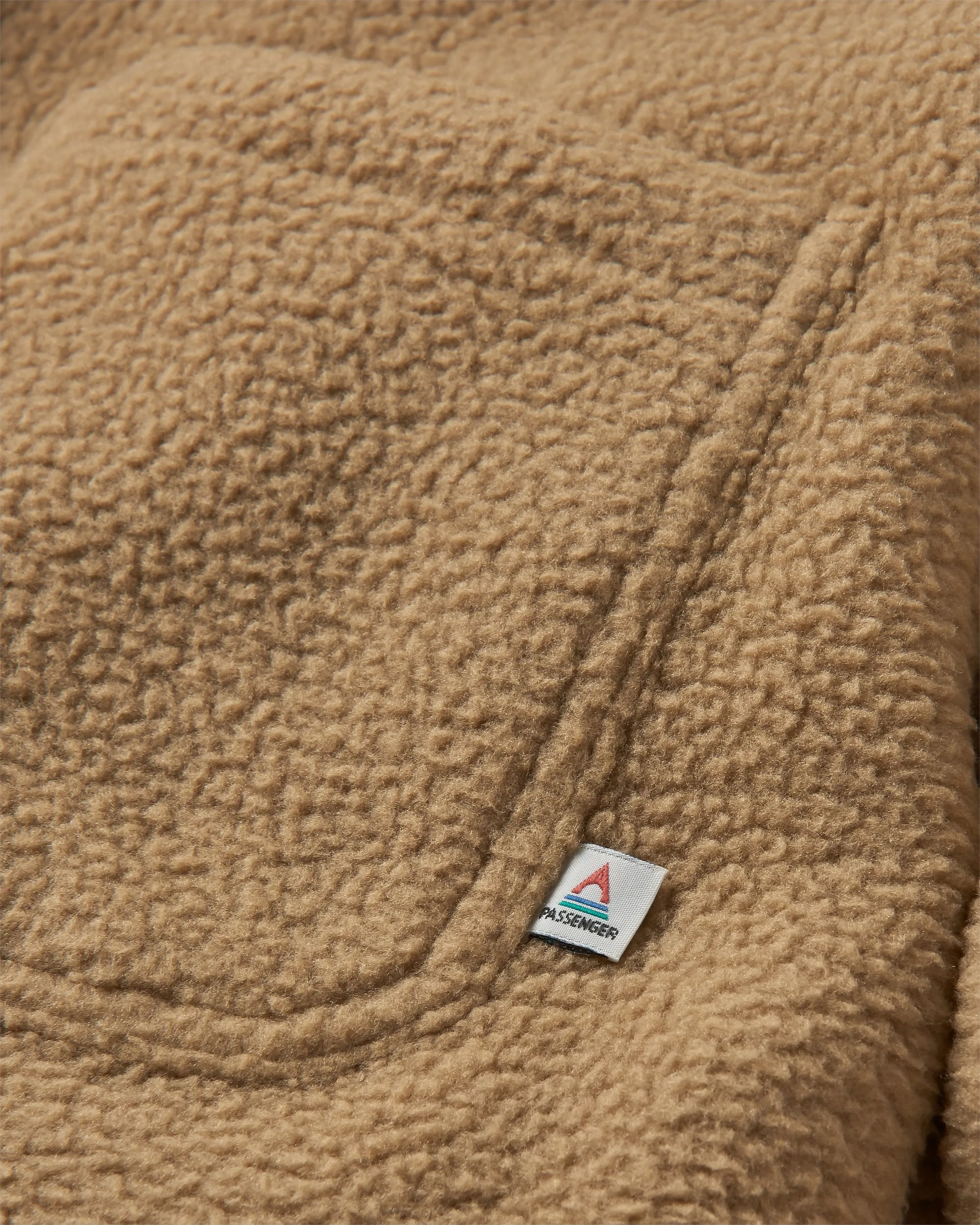 Backcountry Recycled Sherpa Fleece Shirt - Biscuit - Flatlay