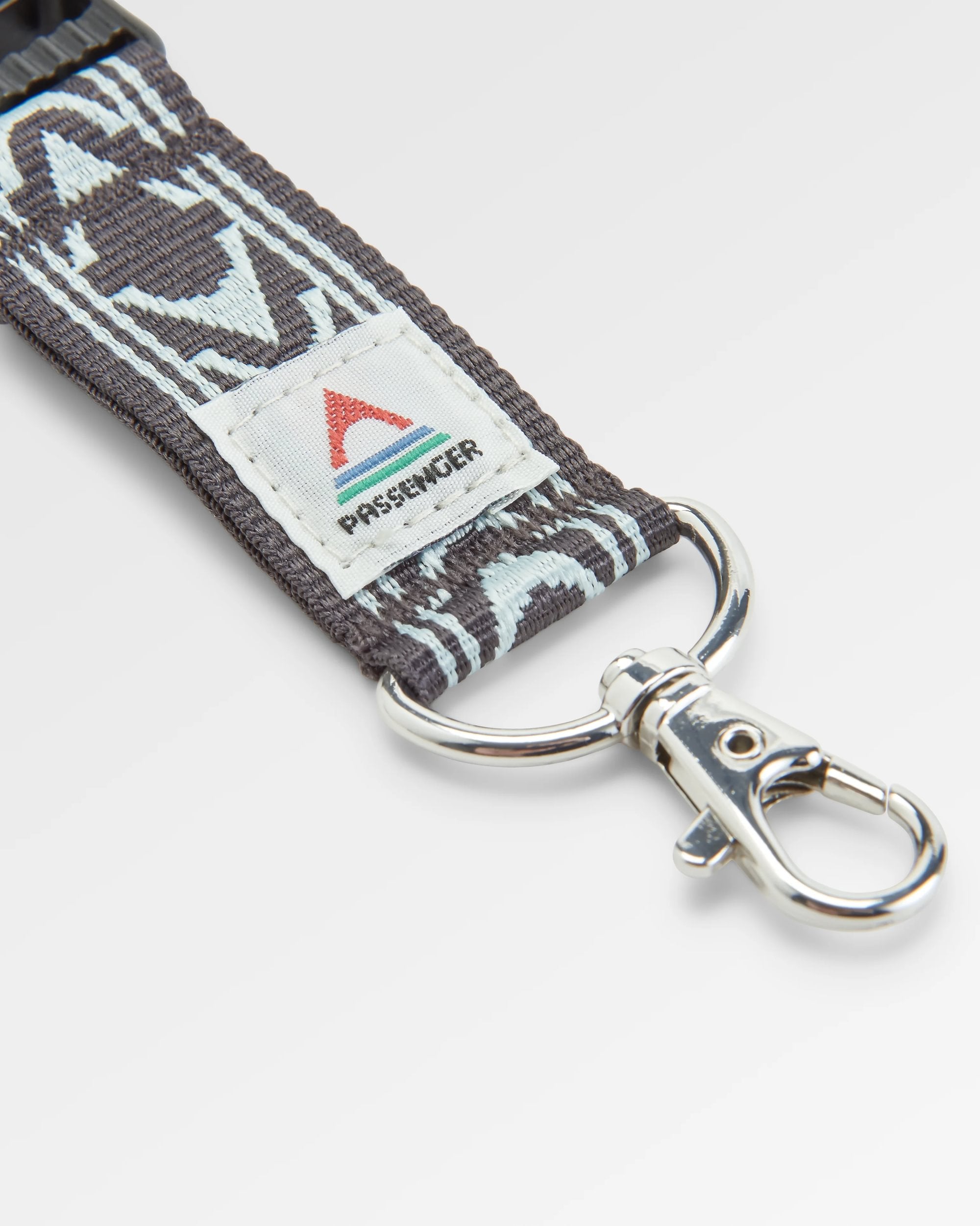 Travel Lanyard - Stepping Stone - Surf Spray/Charcoal - Flatlay