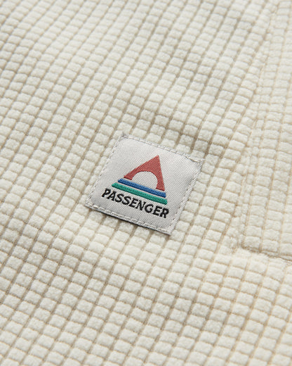 Iguazu Grid Polar Fleece Shirt - Birch - Flatlay