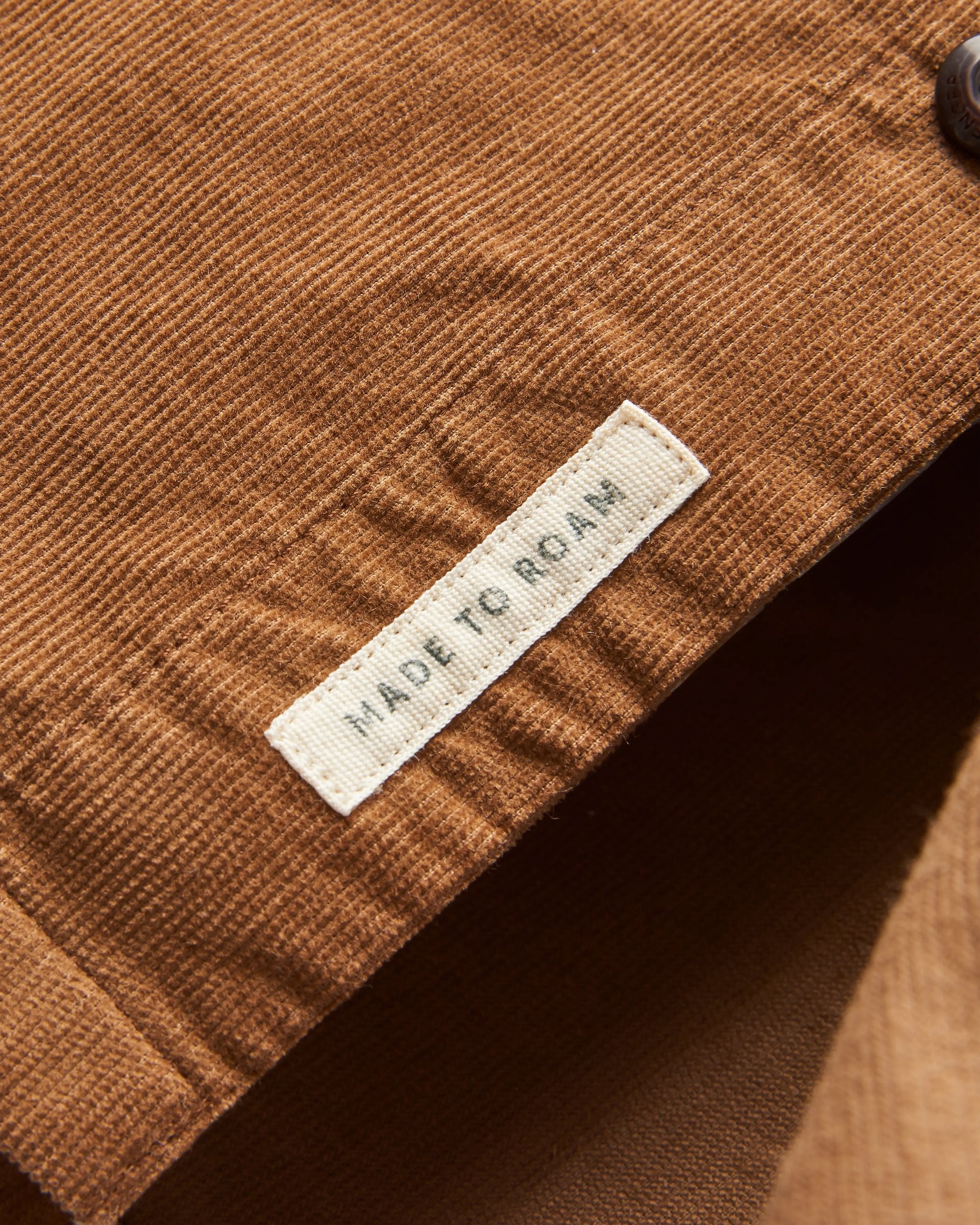Backcountry Cord Light Shirt - Caramel - Flatlay