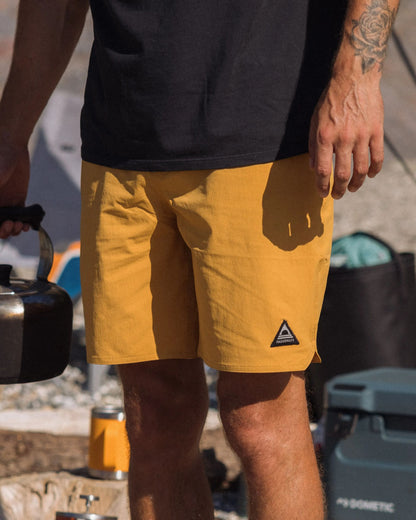 Cruiser NetPlus® Recycled 19" Boardshort - Spruce Yellow - Lifestyle