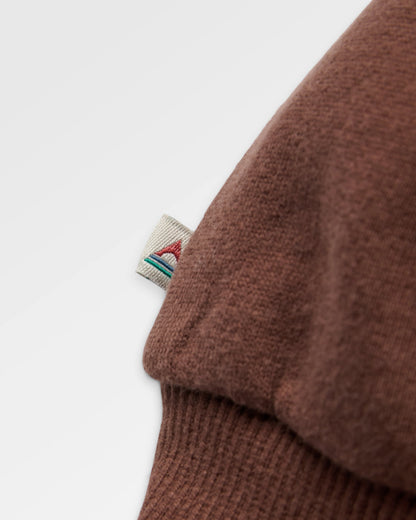Lost Patch Relaxed Fit Sweatshirt - Chestnut - Flatlay