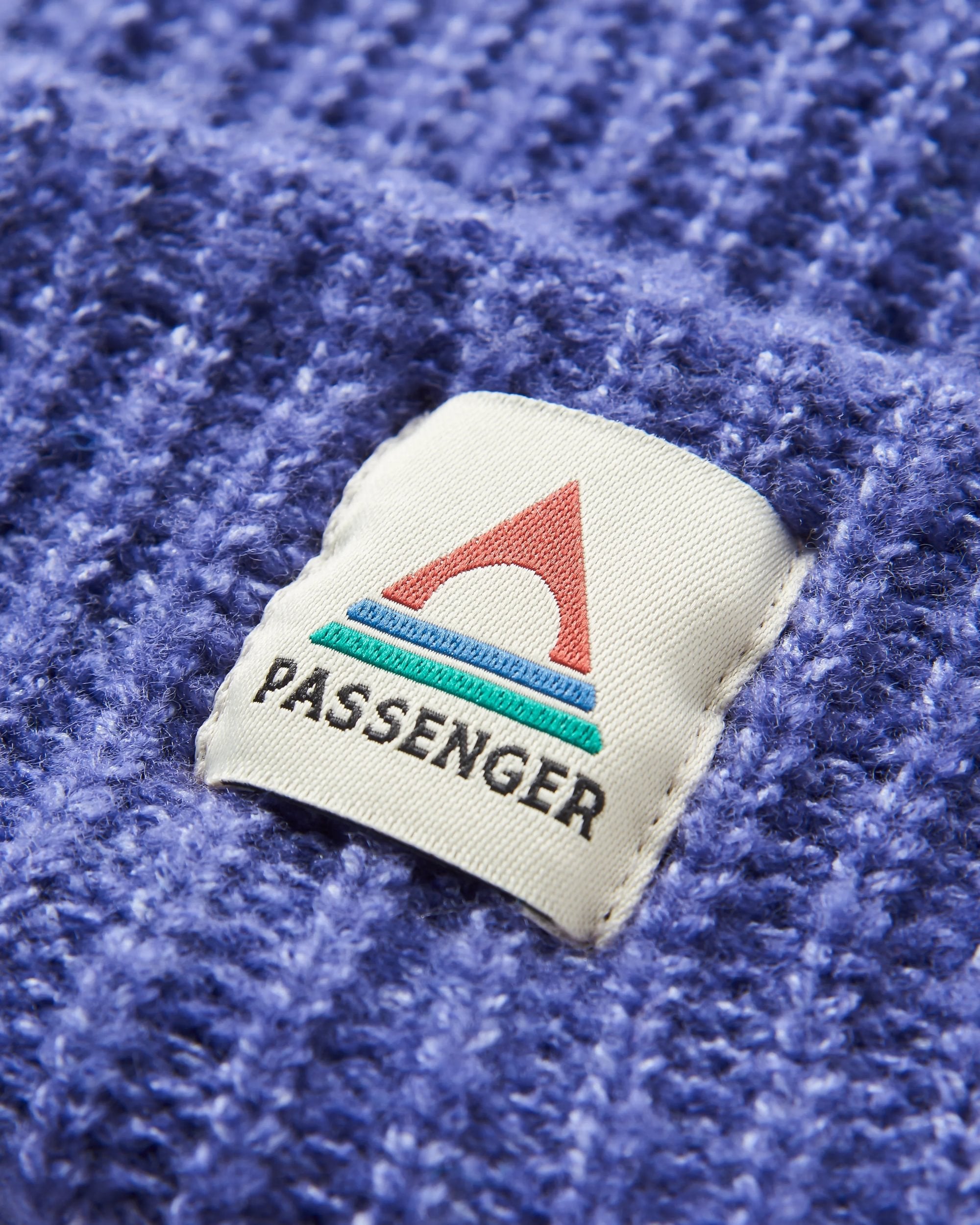 Redwood Sherpa Lined Beanie - Purple Indigo - Flatlay