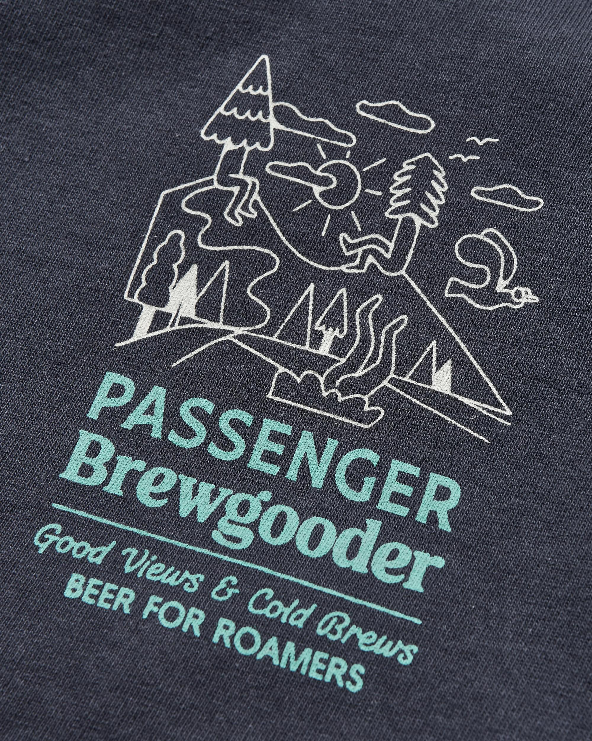 Brews & Views T-Shirt Passenger X Brewgooder - Black - Flatlay