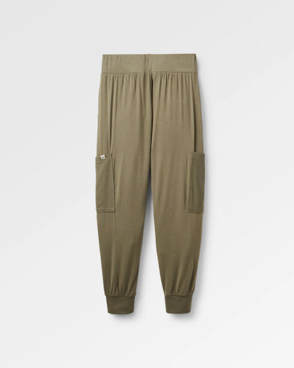 Day Dream Recycled Trouser 2.0 - Dusty Olive - Flatlay