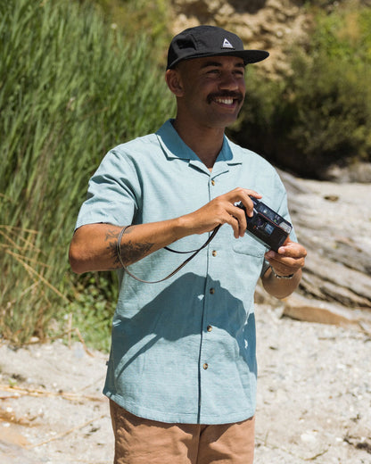 Cove Organic Cotton Textured Shirt - Arctic - Lifestyle