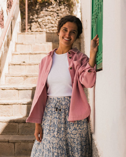 Maya Twill Overshirt - Pink Haze - Lifestyle