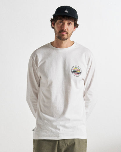 Odyssey Organic Cotton LS T-Shirt - White - Studio Model