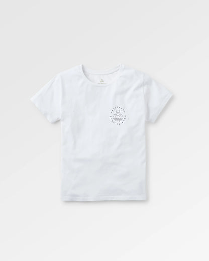 Remote Recycled Cotton T-Shirt - White - Flatlay