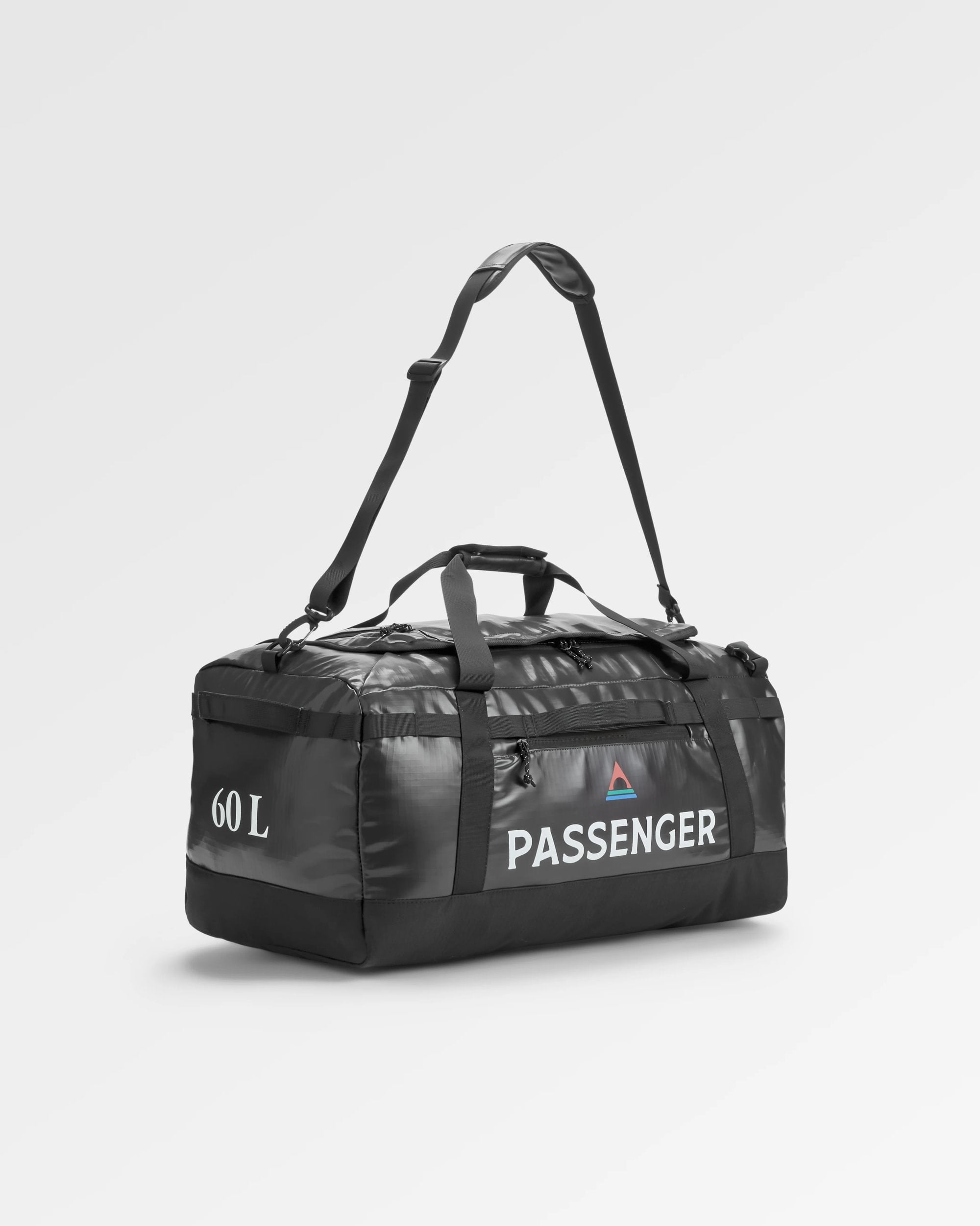 Roamer Recycled 60L Duffel Bag - Phantom Black - Flatlay