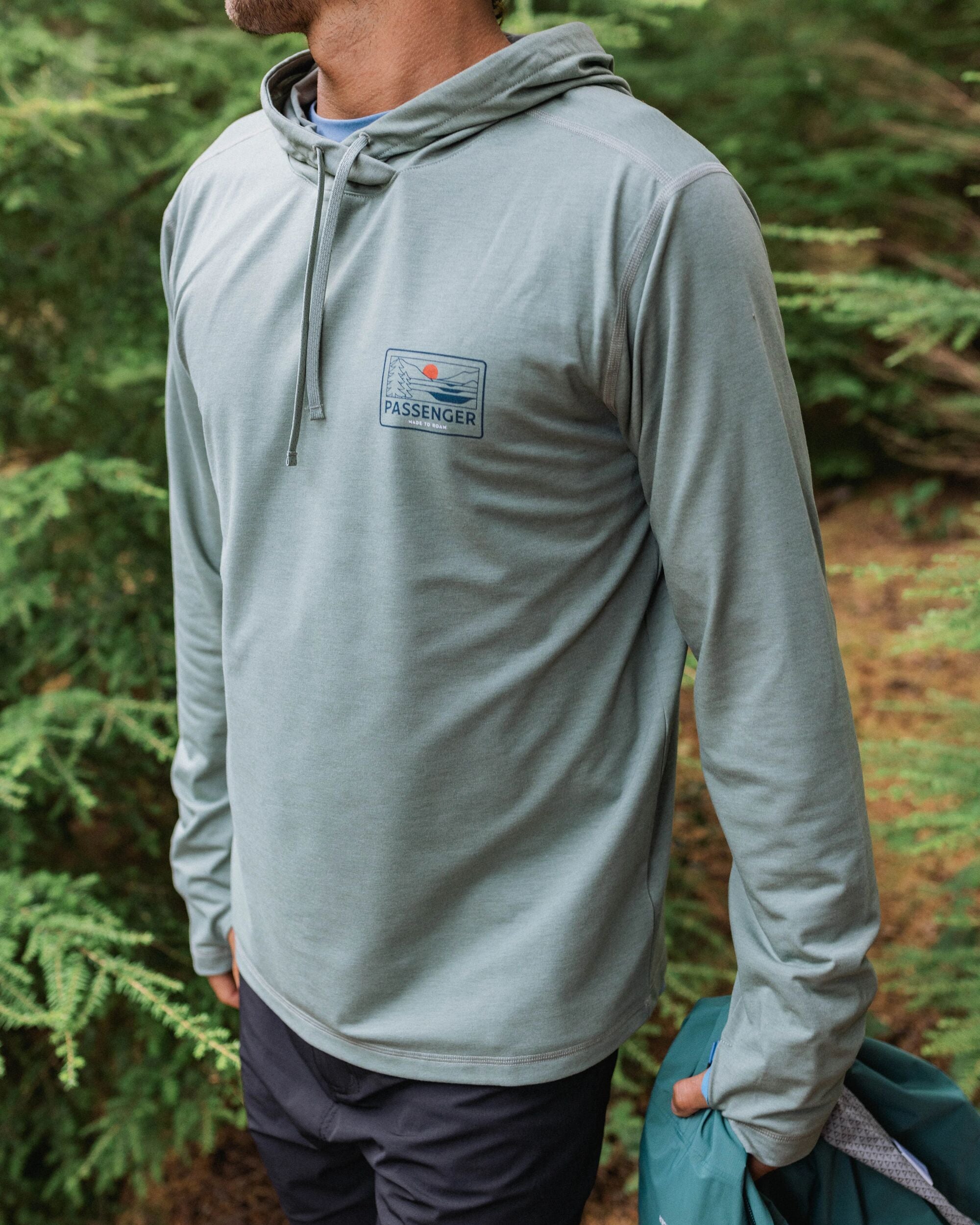 Roamscreen UPF50 Drirelease® Men's Hoodie - Pistachio - Lifestyle