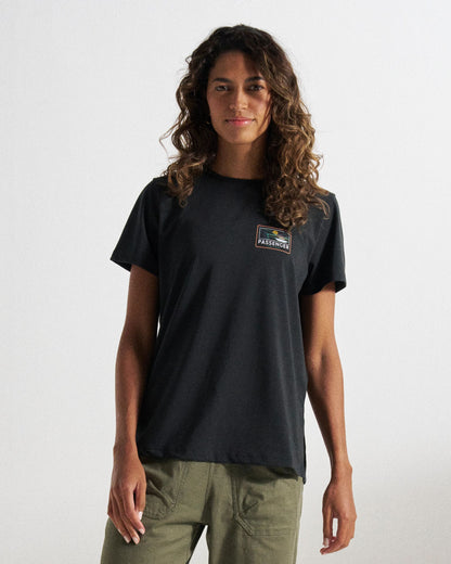 Roamer Women's Drirelease® Active T-Shirt - Black - Studio Model