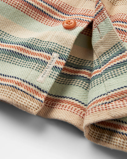 Island Twill Shirt - Birch Beach Stripe - Flatlay