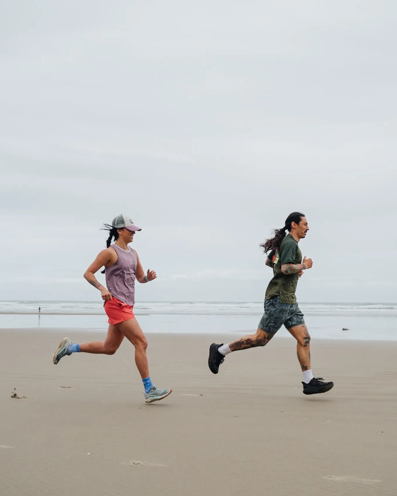 Breezy Recycled Active Vest - Berry Marl - Lifestyle