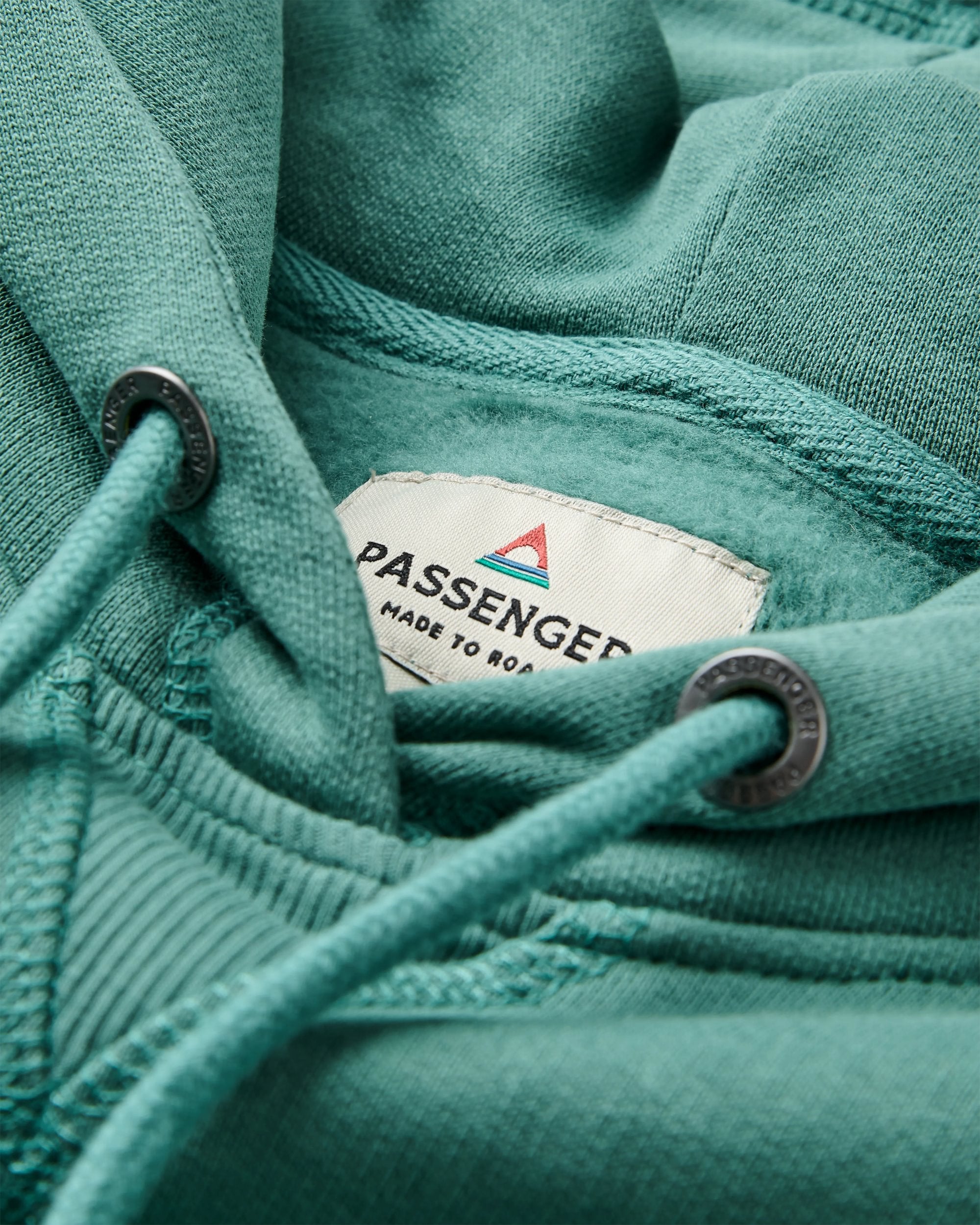 Roamer Recycled Cotton Hoodie - Deep Ocean - Flatlay