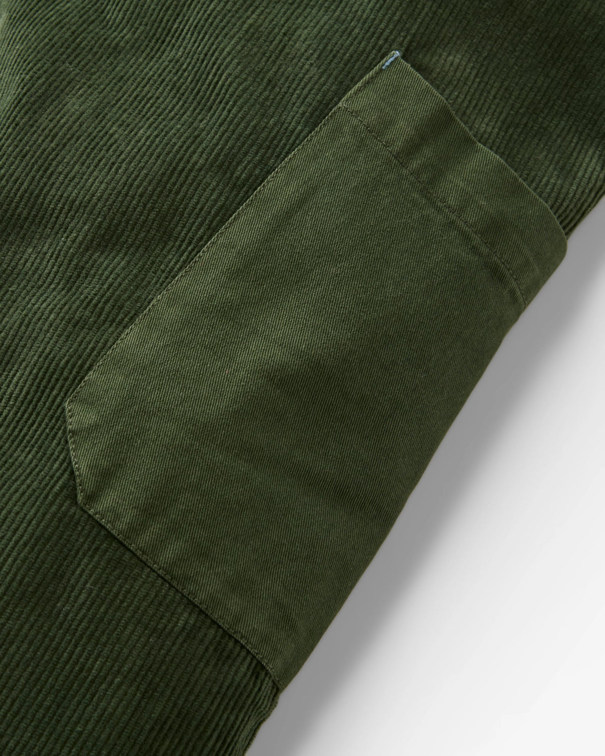 Refuel Organic Cotton Cord Dungarees - Fir Tree - Flatlay