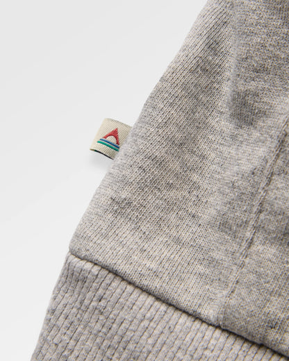 Riser Organic Cotton Hoodie - Grey Marl - Flatlay