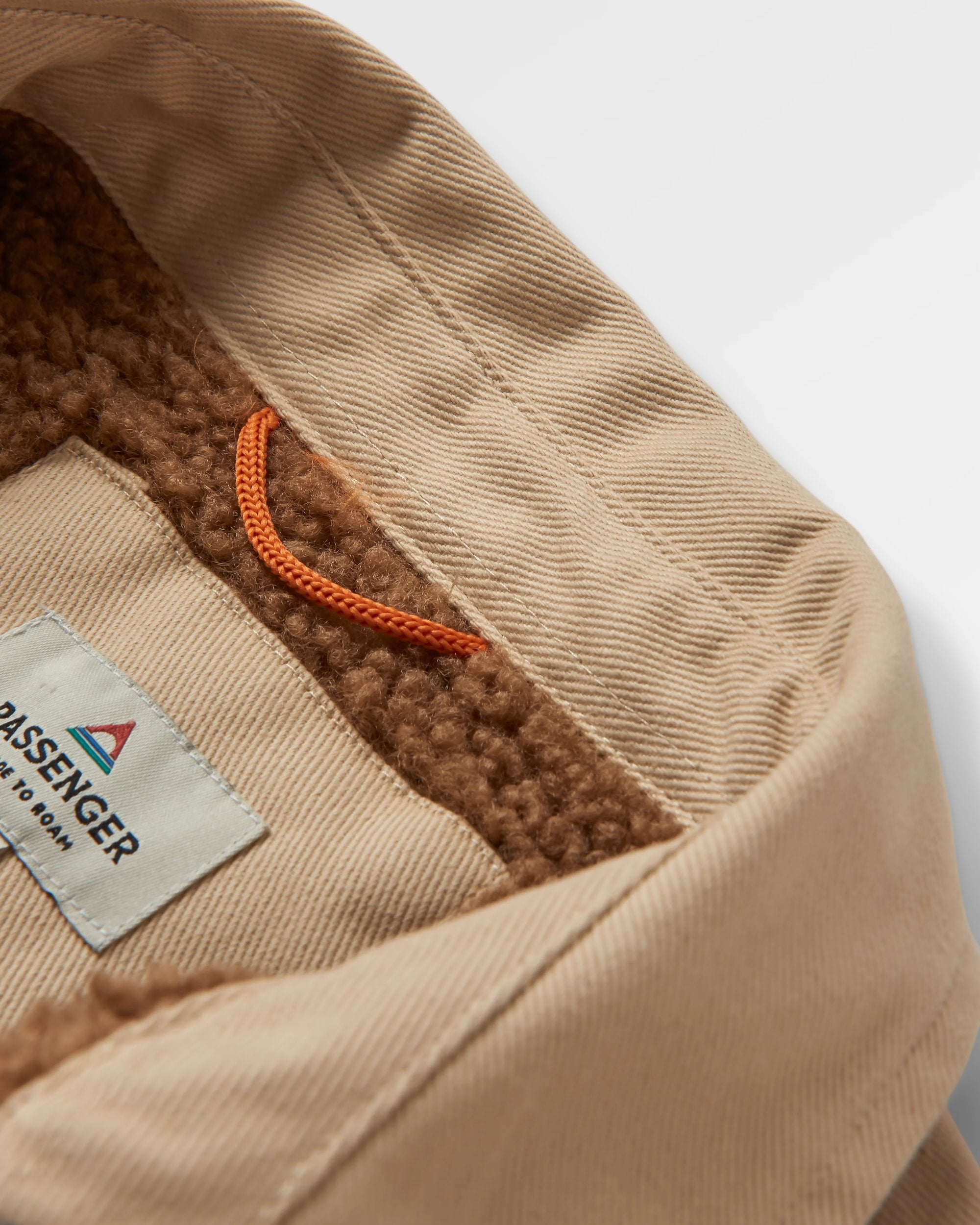 Kodiak Sherpa Lined Cord Overshirt - Stone - Flatlay