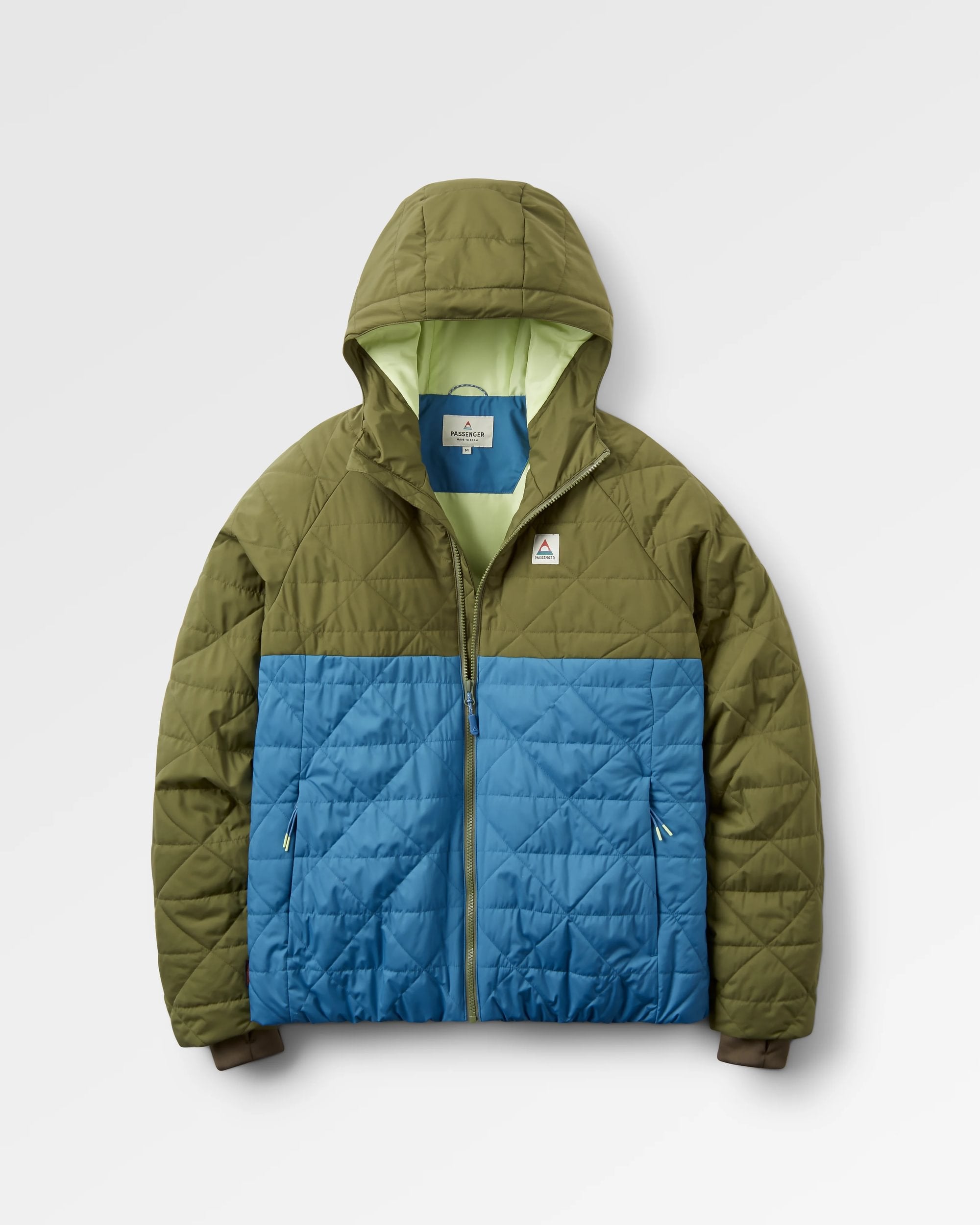 Base Recycled Thermore® Insulated Jacket - Khaki - Flatlay