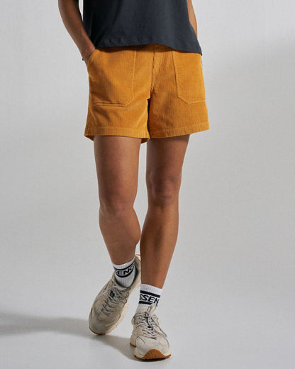 Avian Organic Cord Short - Spruce Yellow - Studio Model