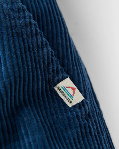 Avian Organic Cord Short - Dark Denim - Flatlay