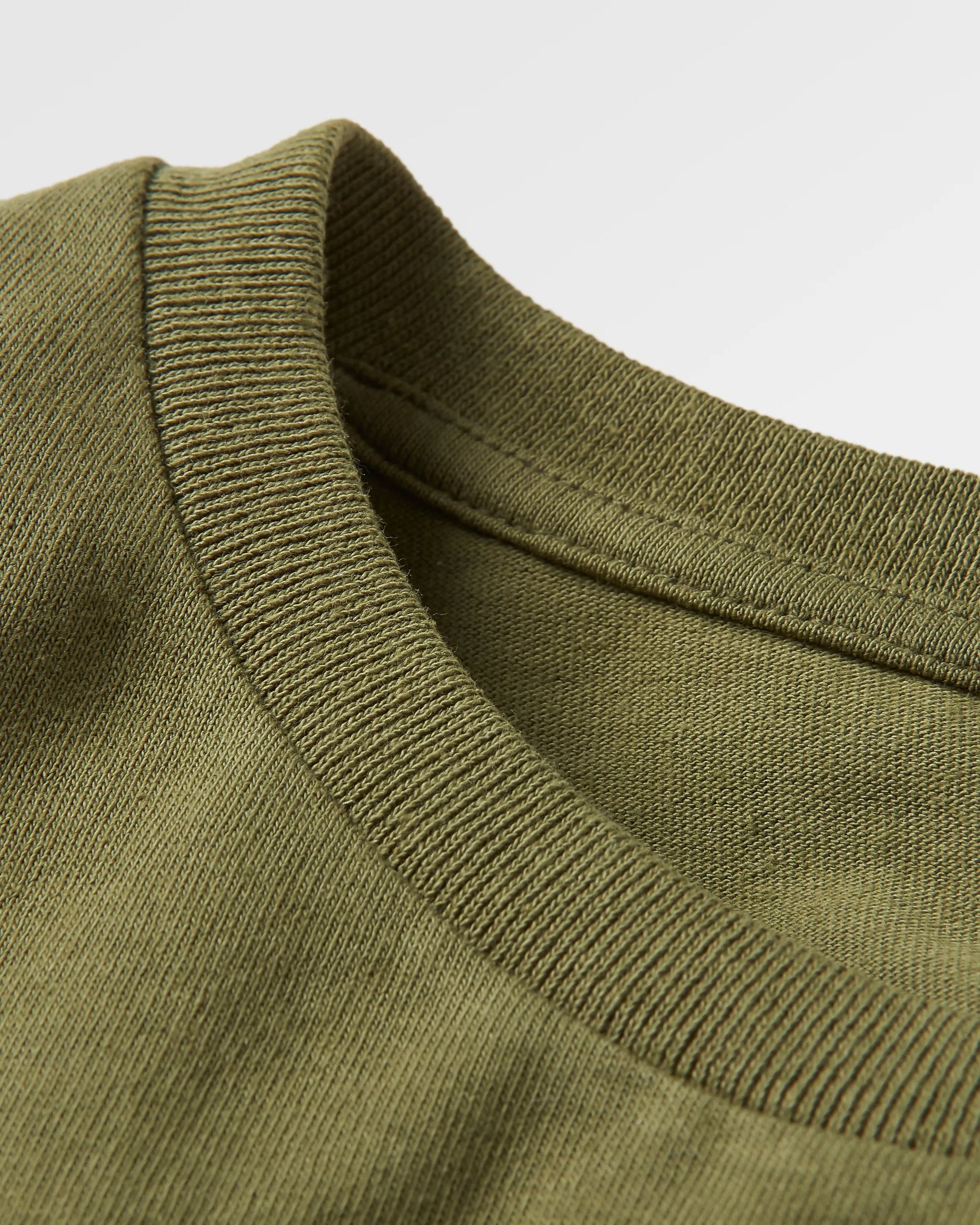 Sundown Recycled Cotton T-Shirt - Khaki - Flatlay