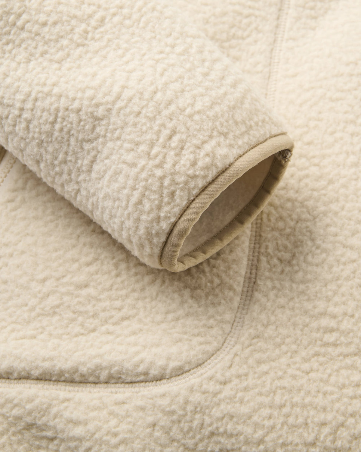Home Sherpa Fleece - Oatmeal - Flatlay