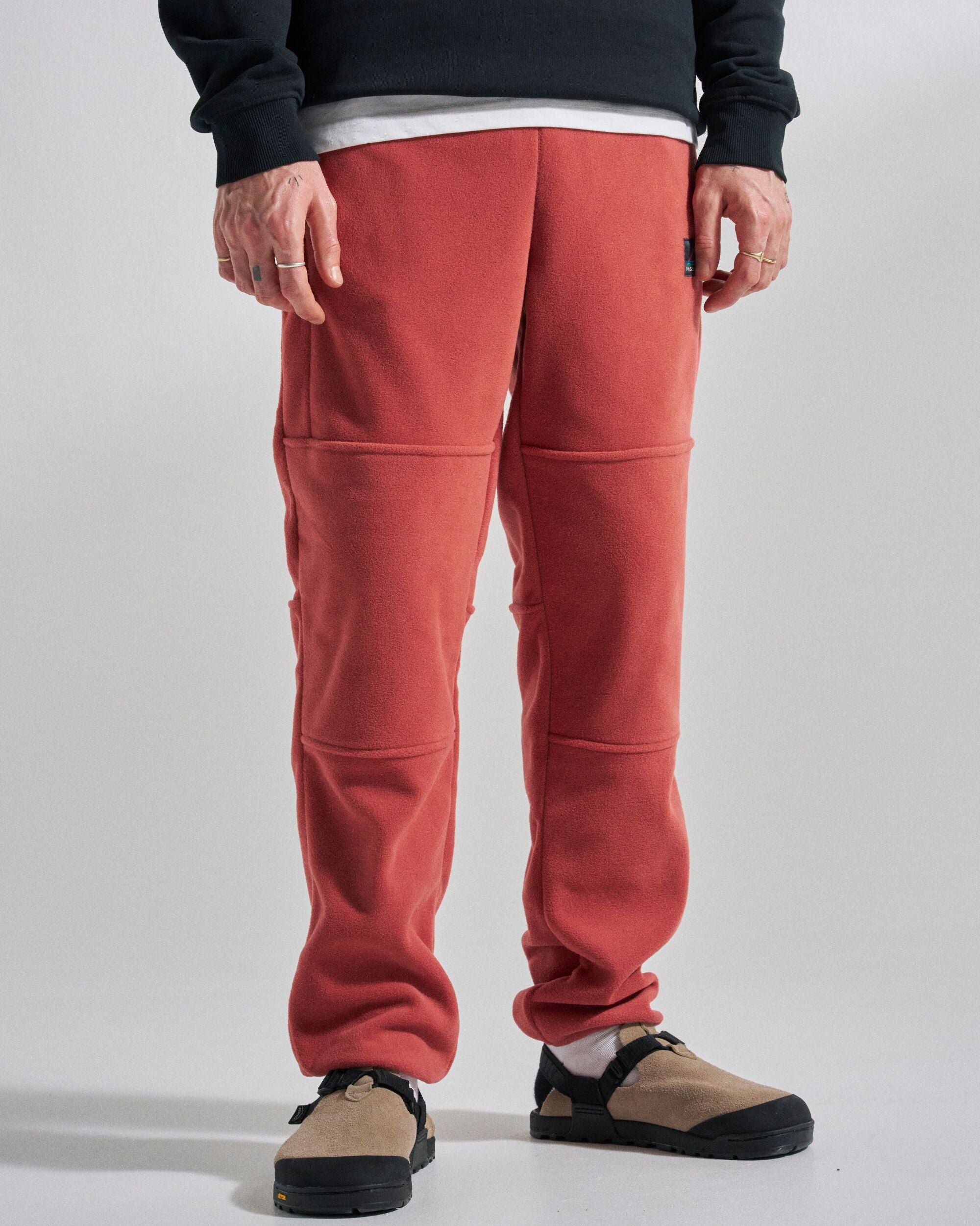 Woodland Polartec® Fleece Jogger - Redwood - Studio Model