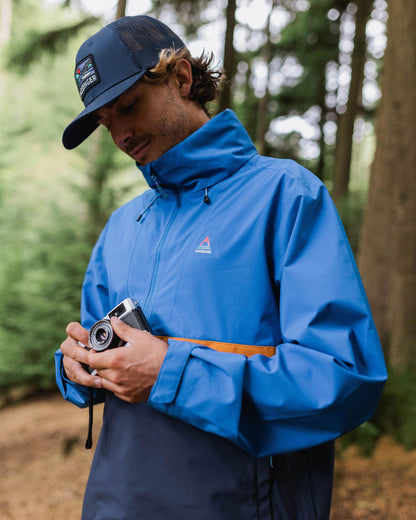 Diablo Recycled Waterproof Anorak - Azure Blue - Lifestyle