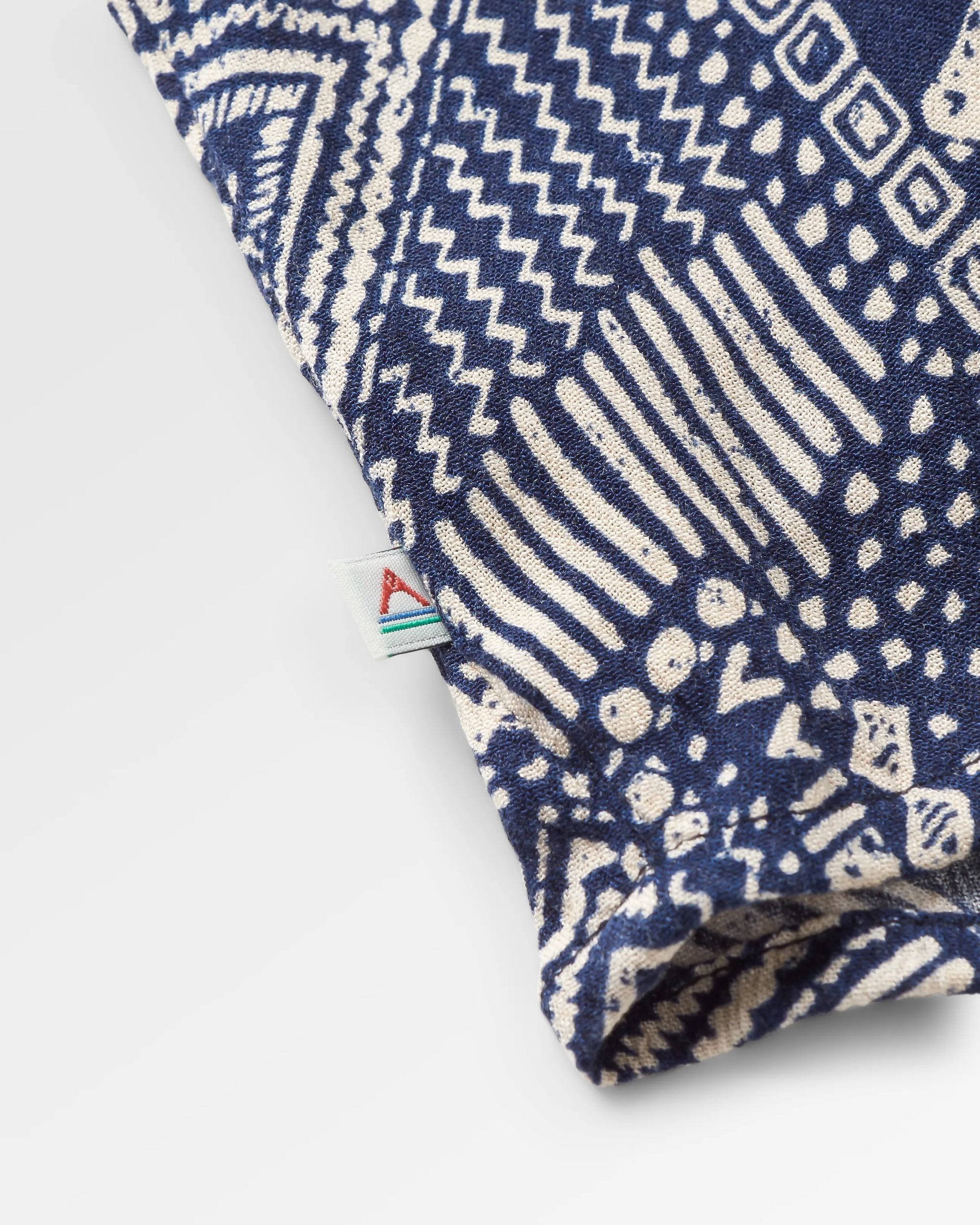 Petal Top - Vintage Patchwork Navy - Flatlay