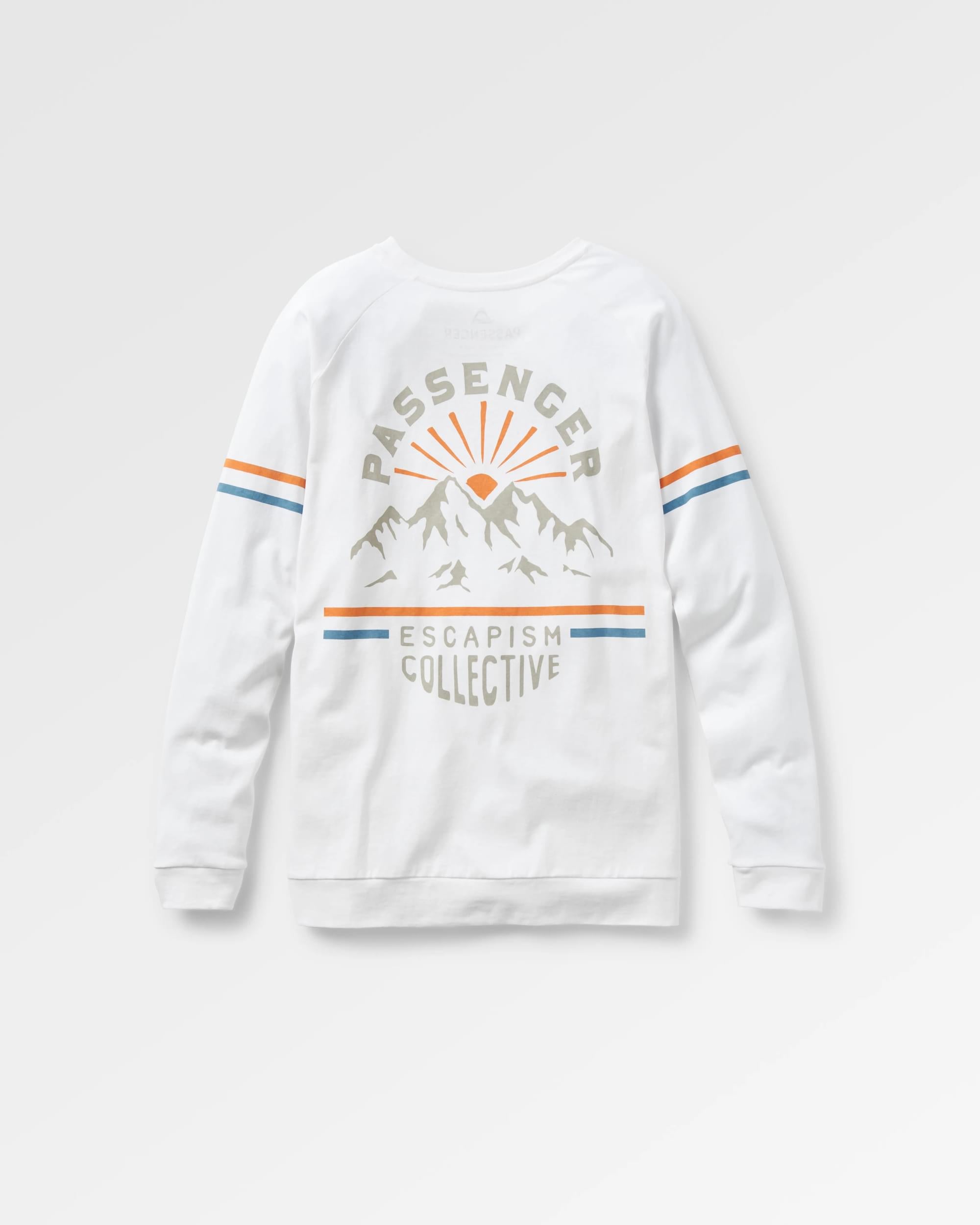 Wander LS T-Shirt - White - Flatlay