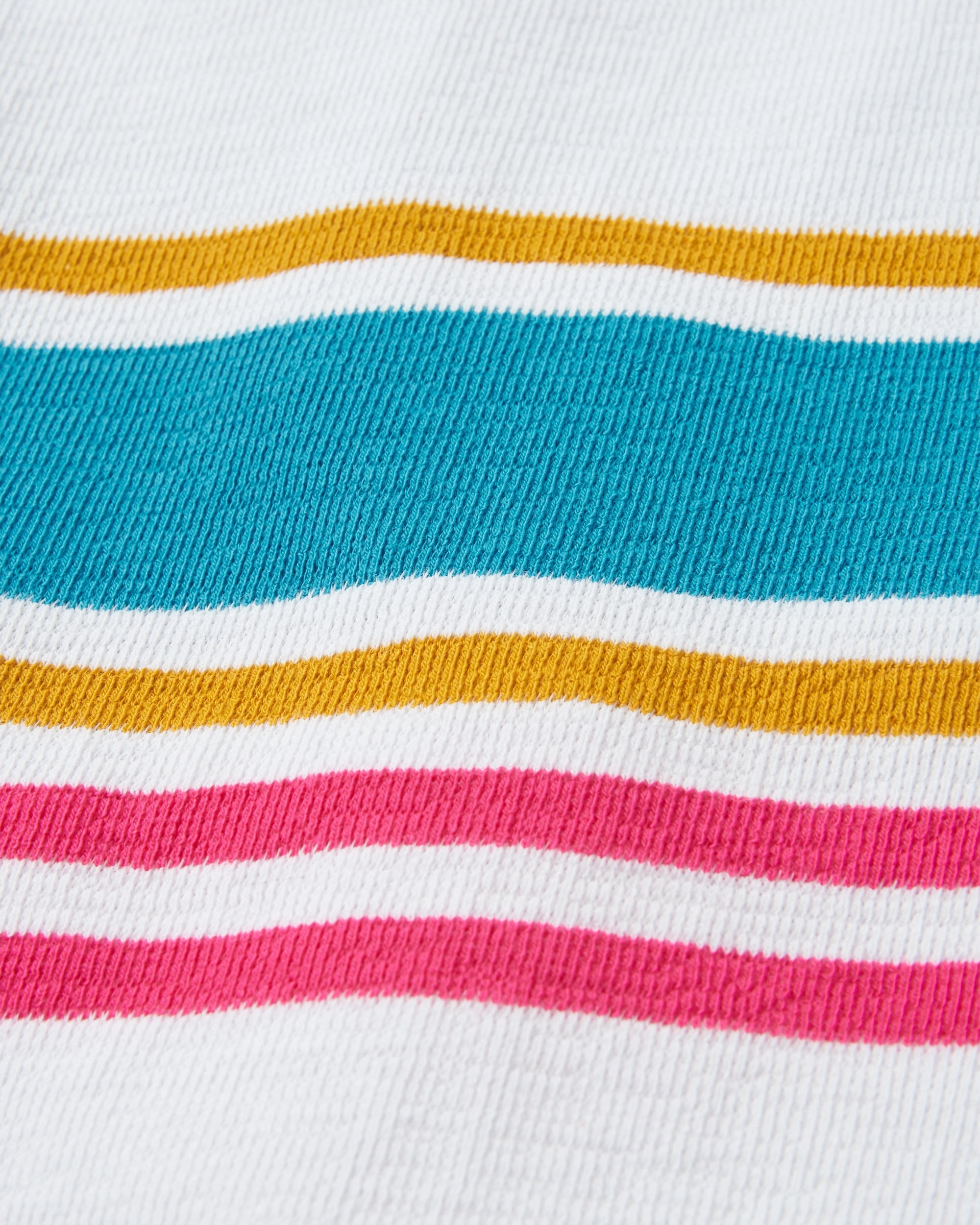 Graceful Textured LS Top - Multi Stripe - Flatlay