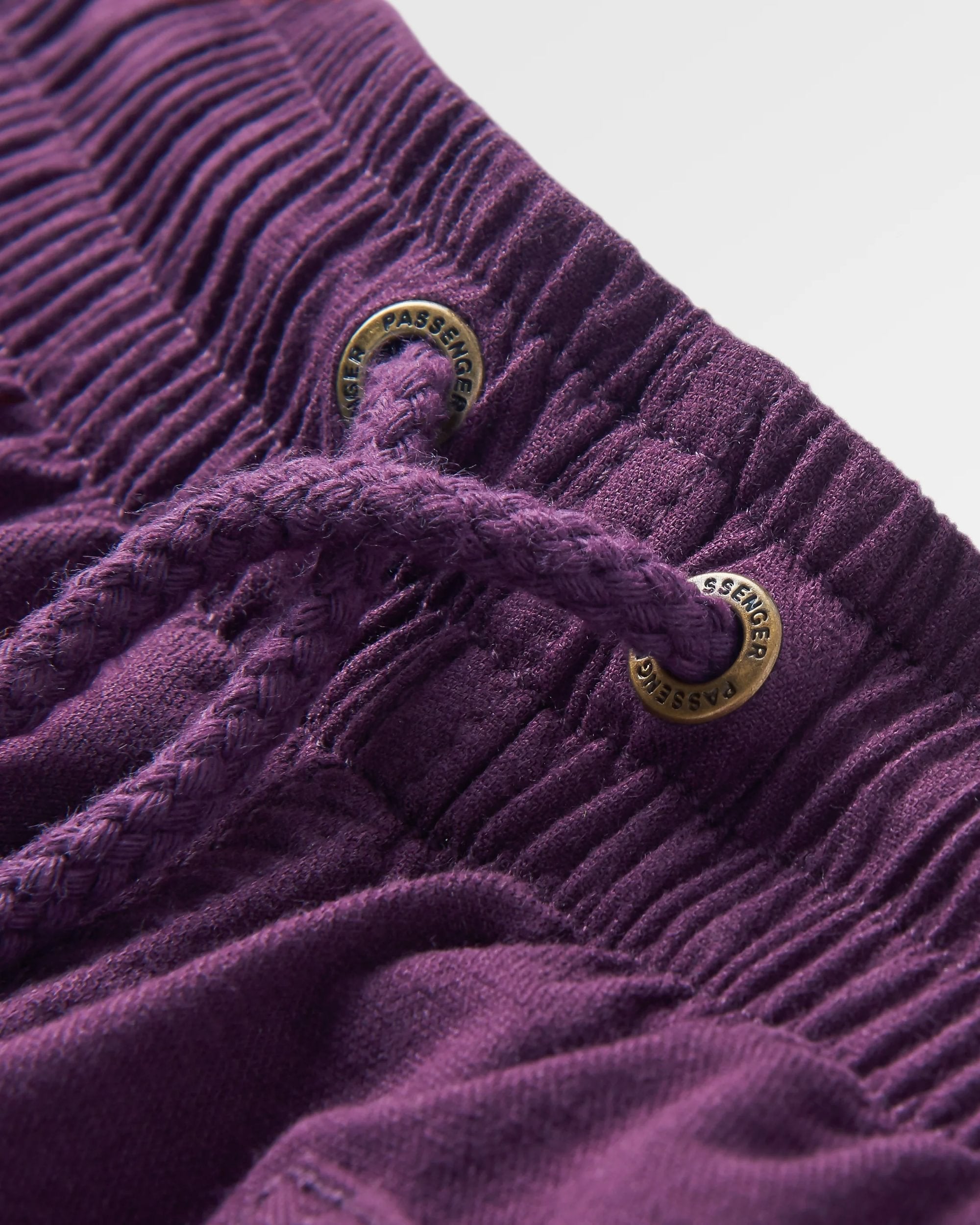 Hydrilla Organic Cotton Trouser - Deep Plum - Flatlay