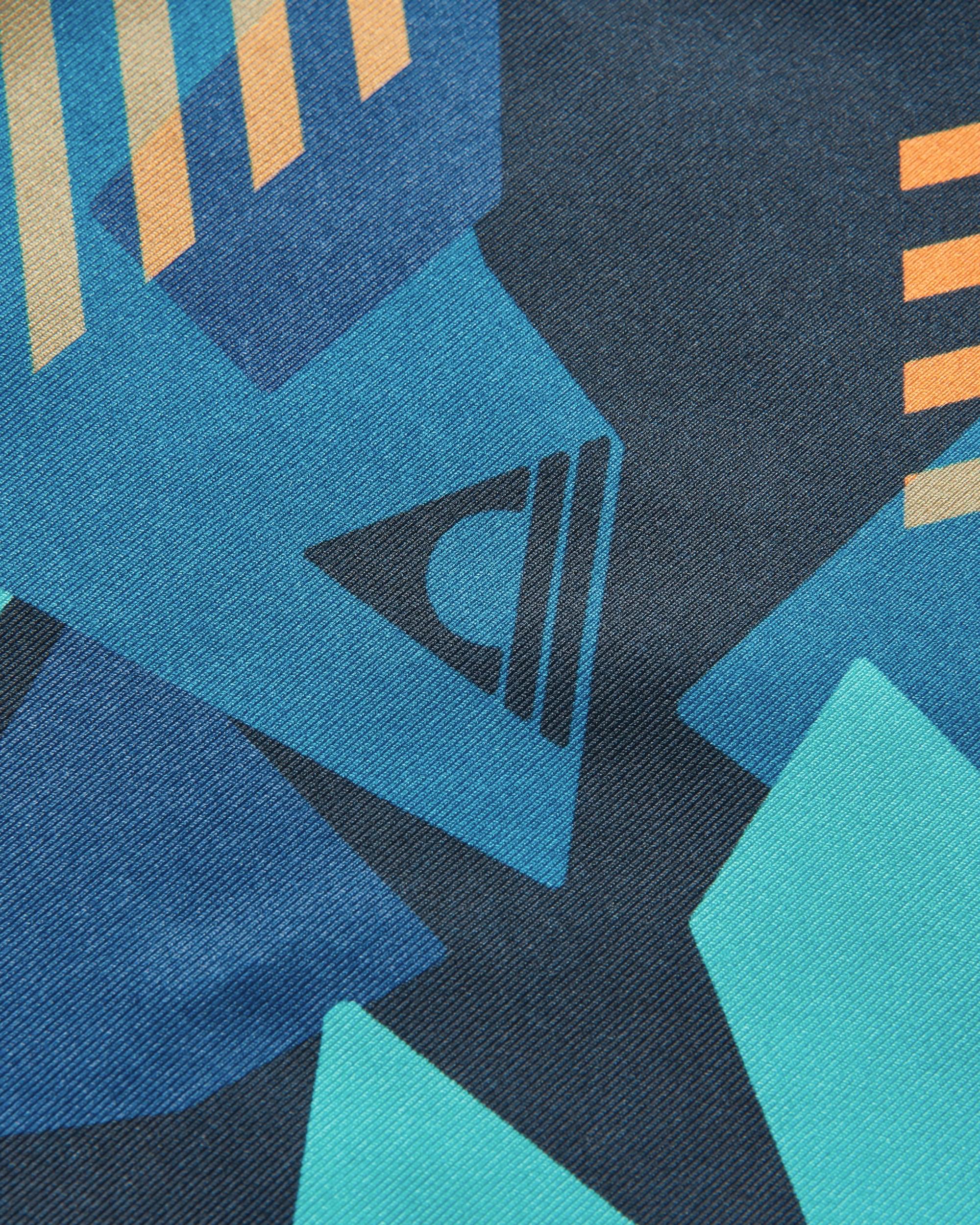 Hatha Recycled Active Top - Deep Navy Camo - Flatlay