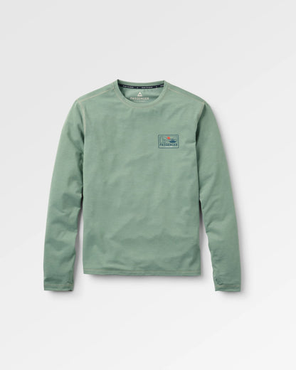 Roamscreen UPF50 Drirelease® Men's LS T-Shirt - Pistachio - Flatlay