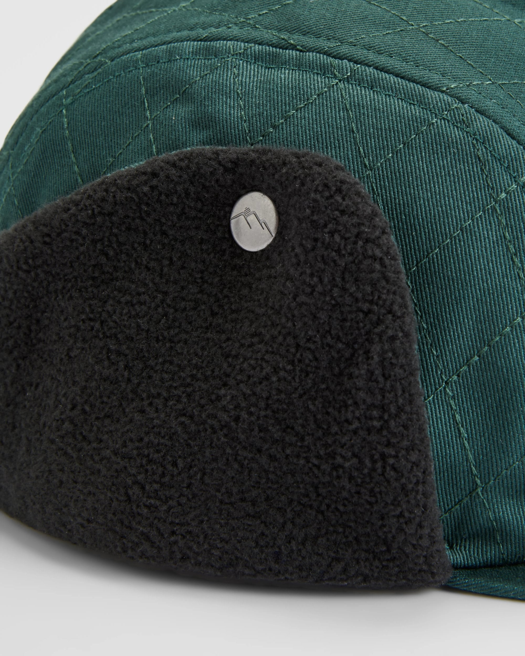 Nightfall Recycled Polar Fleece Lined Hat - Dark Fern  - Flatlay