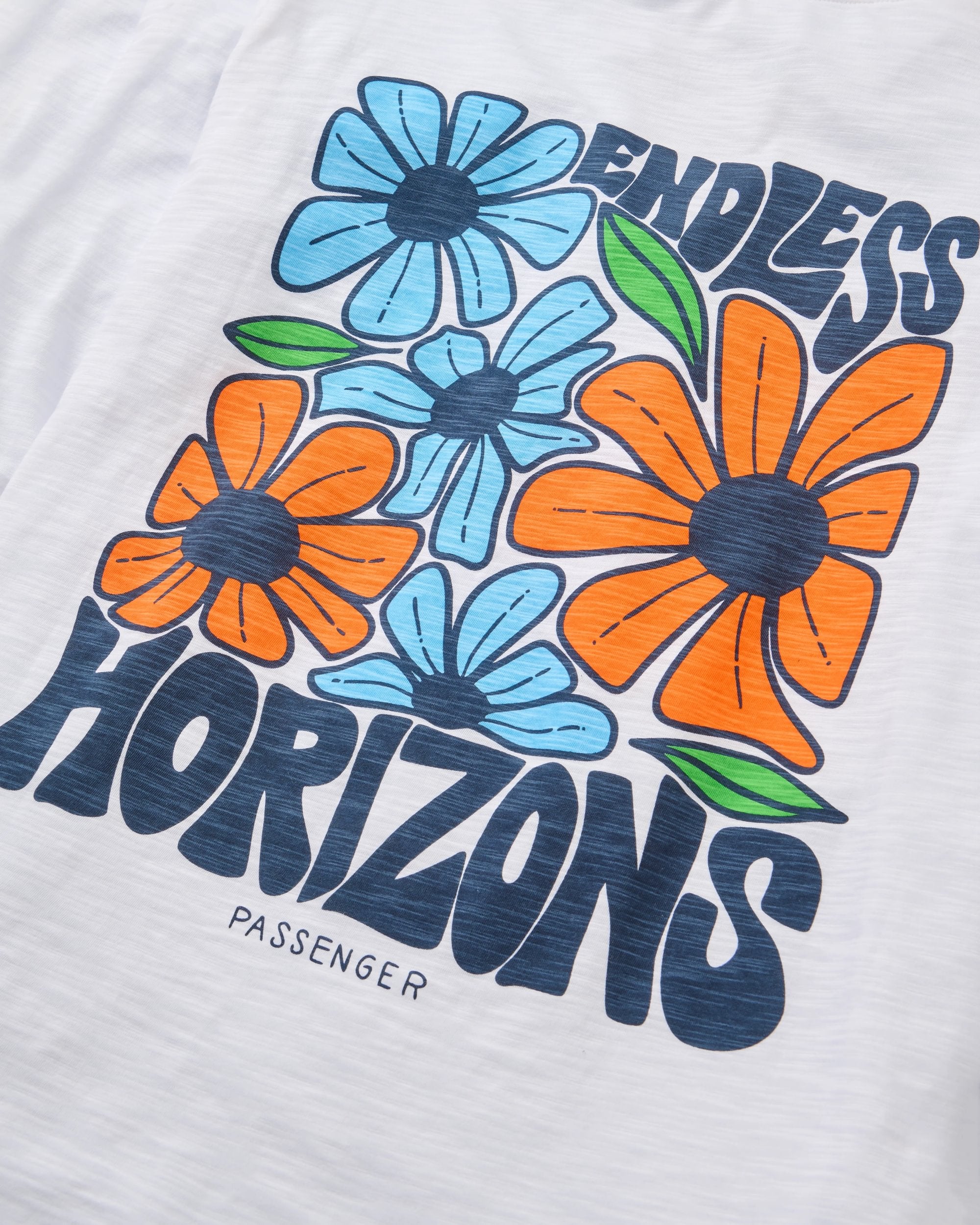 Endless Horizons LS T-Shirt - White - Flatlay