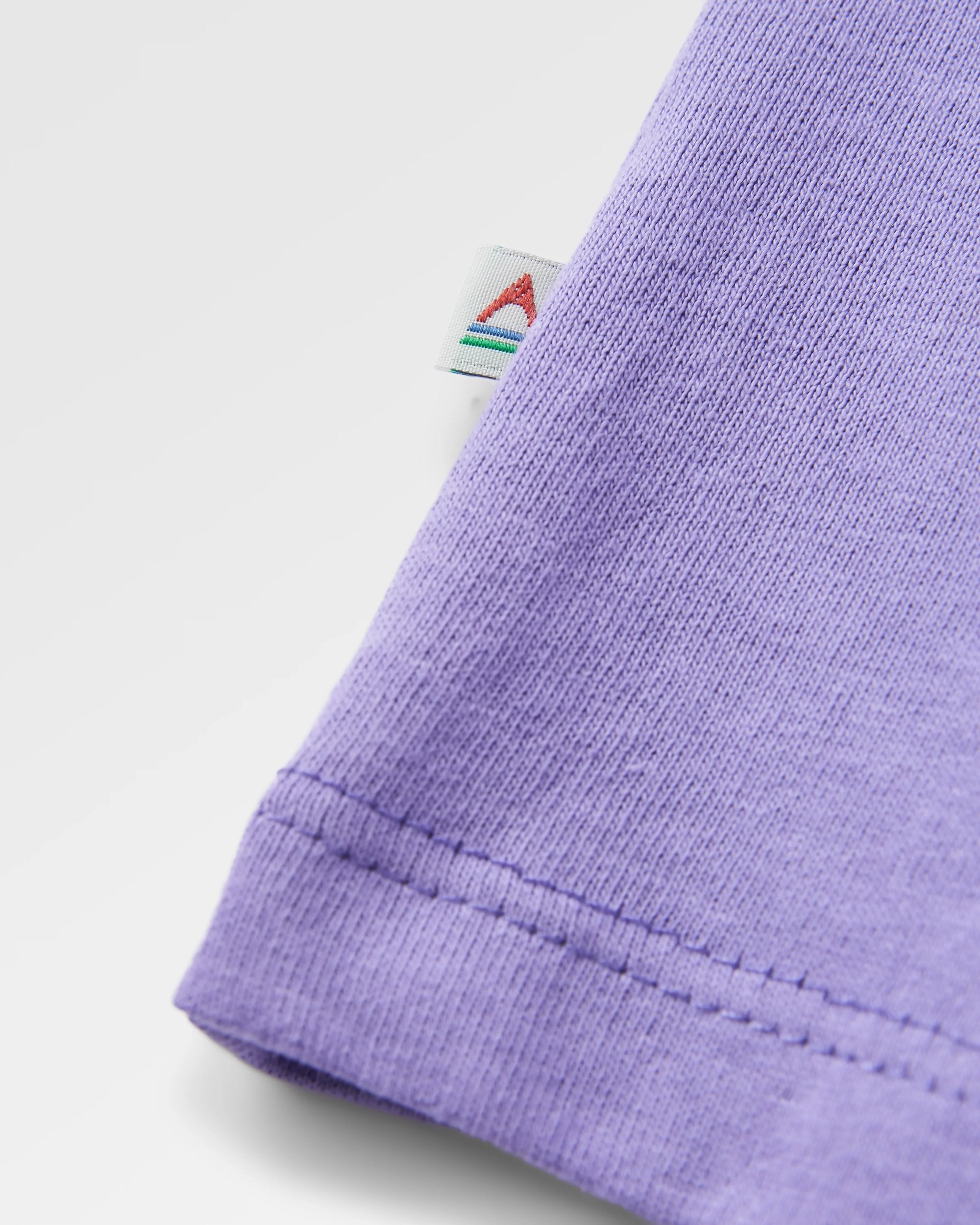 Outlook Recycled Cotton Oversized T-Shirt - Retro Purple - Flatlay