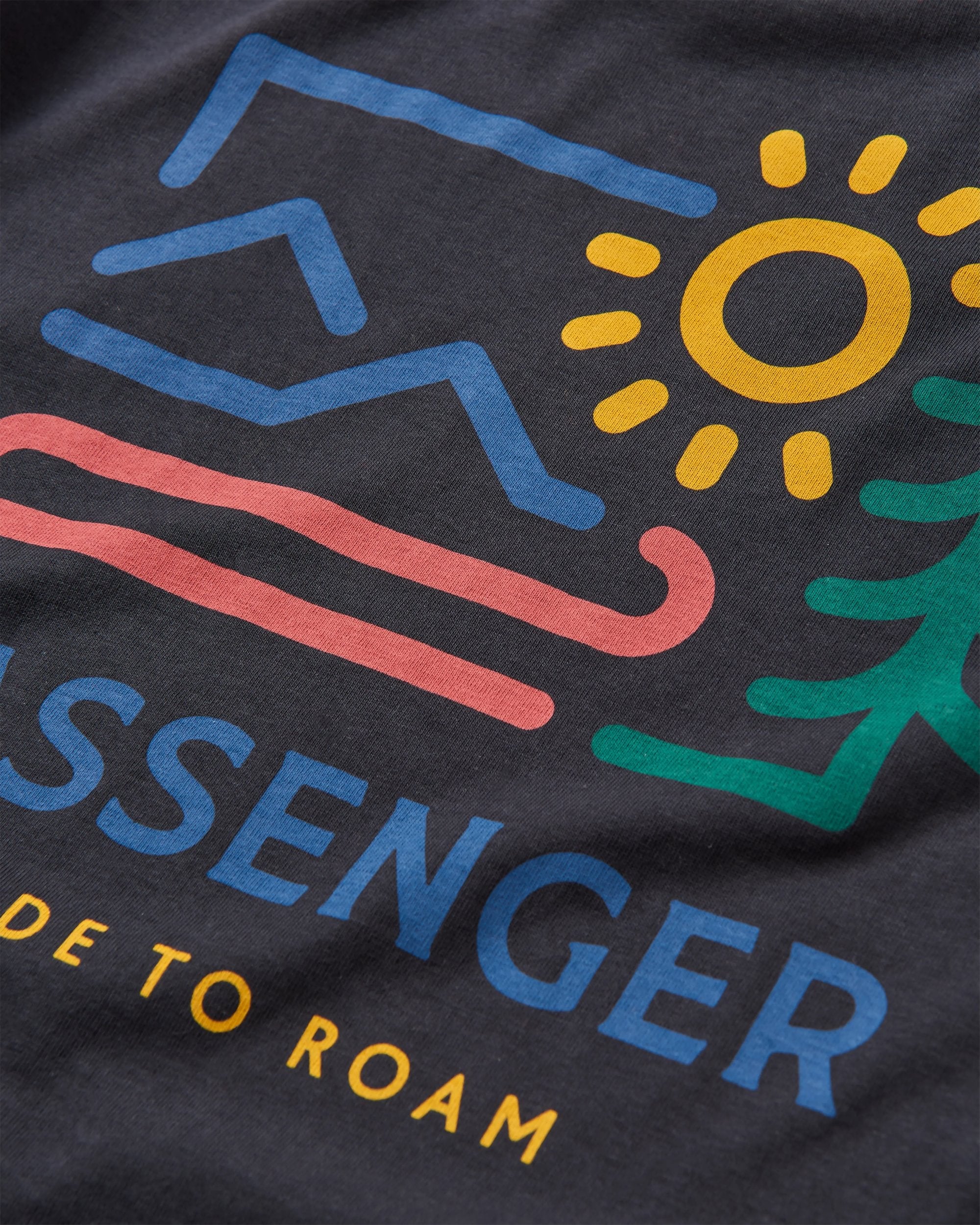 Phoenix Recycled LS T-Shirt - Black - Flatlay