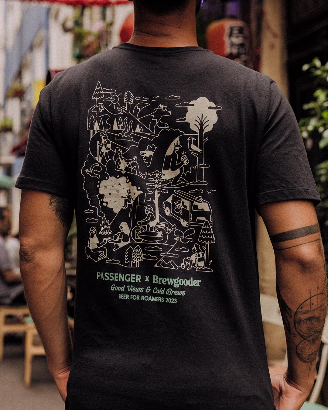 Brews & Views T-Shirt Passenger X Brewgooder - Black