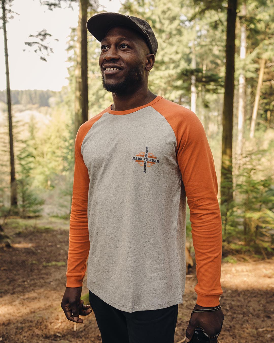 Oar Recycled Cotton Ls T-Shirt - Burnt Orange