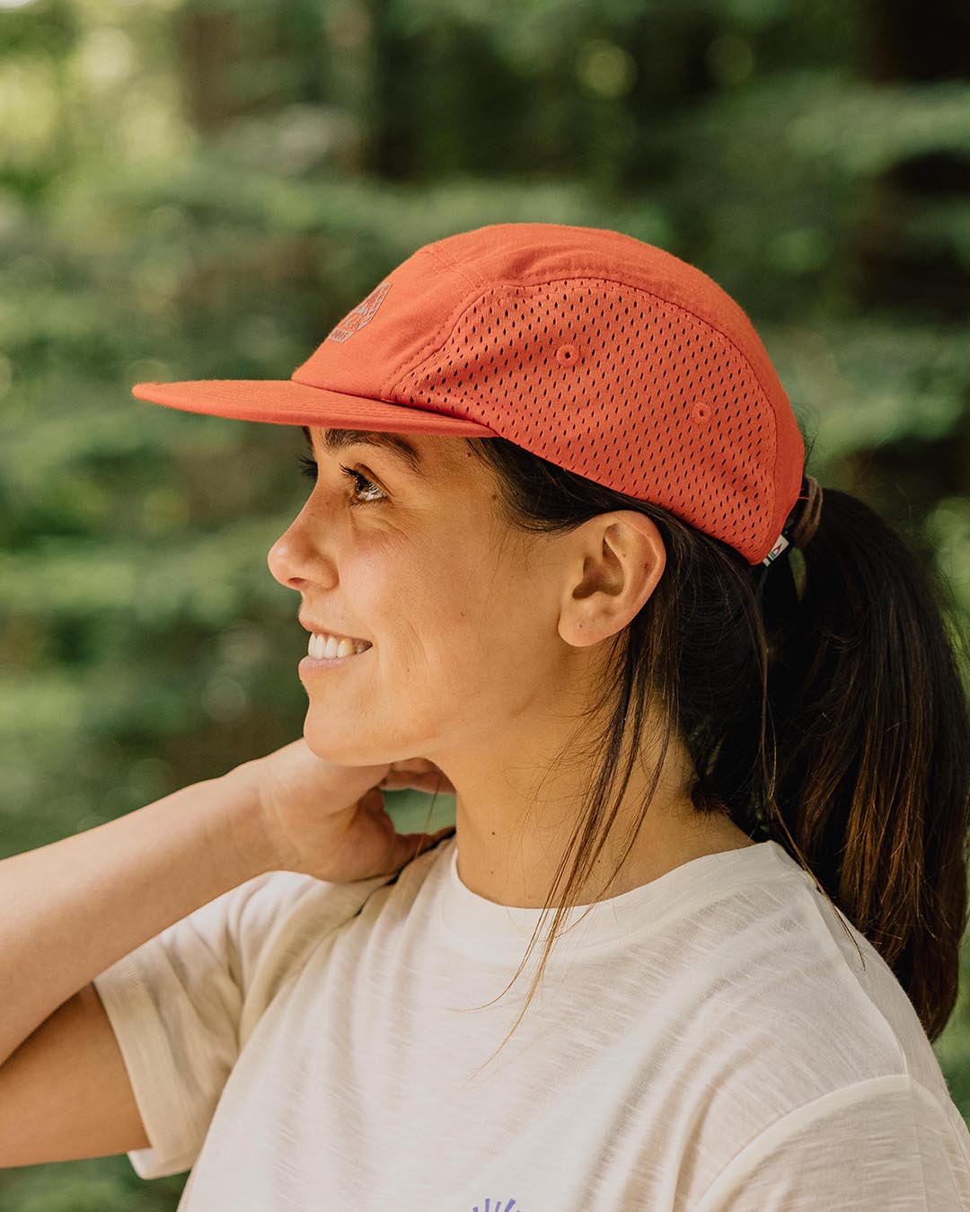 Womens_Beyond Organic 5 Panel Cap - Warm Orange